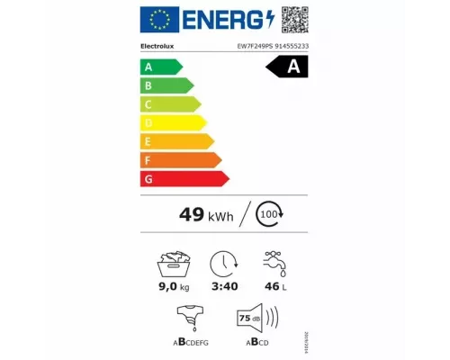 Стиральная машина Electrolux EW7F249PS белый