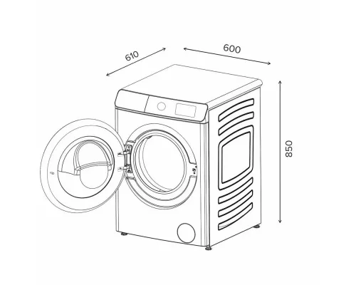 Стиральная машина Lex LWM12812WID белый