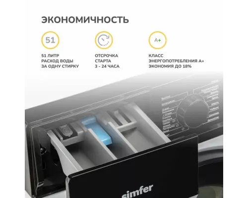 Стиральная машина Simfer WHC704 белый