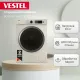 Стиральная машина VESTEL VMT1R1012P бежевый/черный
