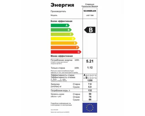 Встраиваемая стиральная машина SCANDILUX LX2T7200