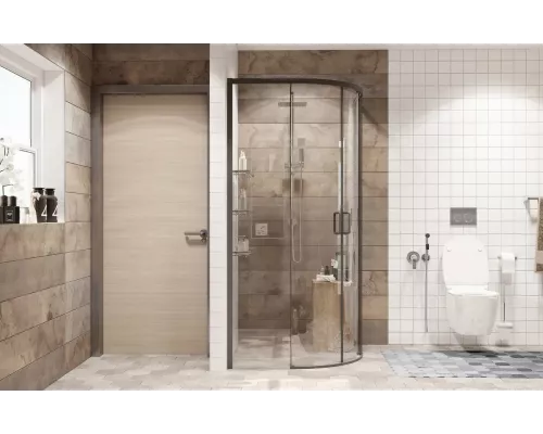 Душевое ограждение Ambassador Queen 11011202 Black 1000*1000*2000