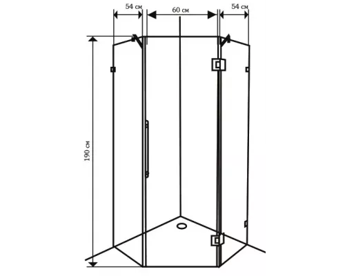 Душевое ограждение SEAN-2 100*100