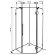 Душевое ограждение SEAN-2 100*100