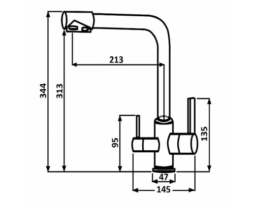 Смеситель для кухни ALMAes Izer AS-875-08