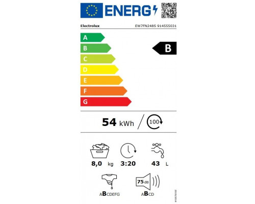 Стиральная машина ELECTROLUX EW7FN248S Стиральная машина ELECTROLUX EW7FN248S
