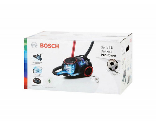 Пылесос Bosch BGS41POW1 черный/красный Пылесос Bosch BGS41POW1 черный/красный