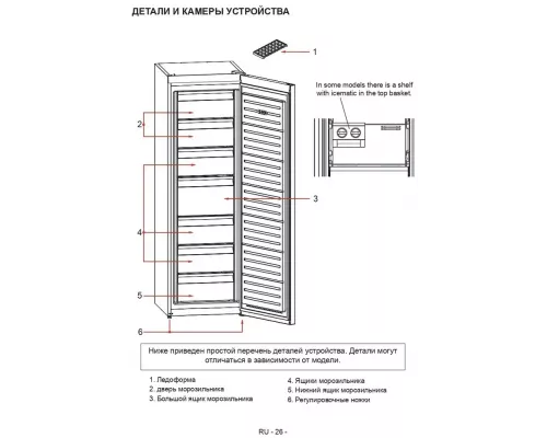 Морозильная камера Jacky's JF FI1860 нержавеющая сталь