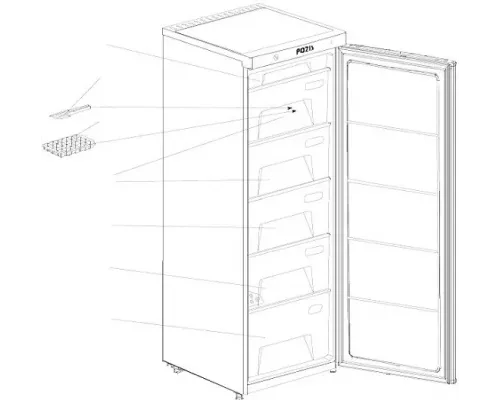 Морозильная камера POZIS FV-115 С серебристый