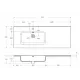 Раковина мебельная BelBagno BB1200ETL-L 1210*460*175