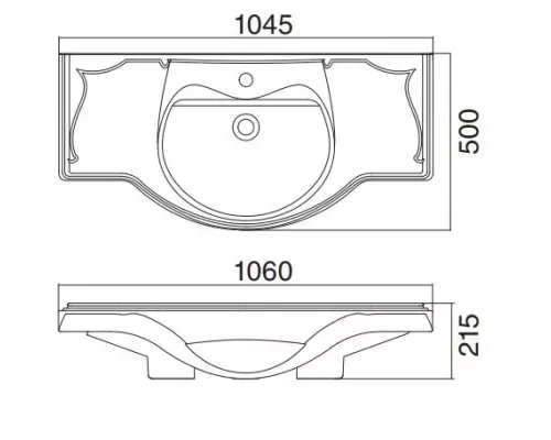 Раковина мебельная Roca America 105