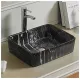 Раковина накладная Mirsant SHELL-0619 Black Marble
