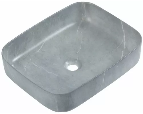 Раковина накладная Mirsant SHELL-0619 Grey Stone Matt