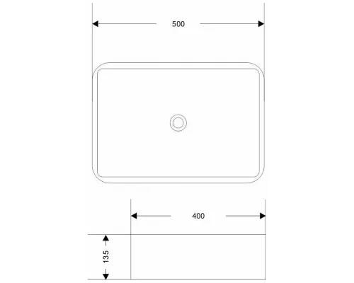 Раковина накладная Mirsant SHELL-0619 Grey Stone Matt