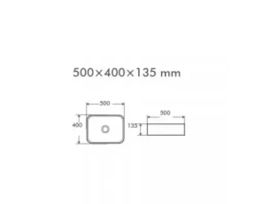 Раковина накладная Redo RD-1019 500*400*135