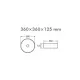Раковина накладная Redo RD-103CC 360*360*120