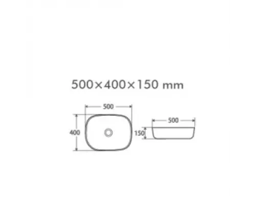 Раковина накладная Redo RD-450MR