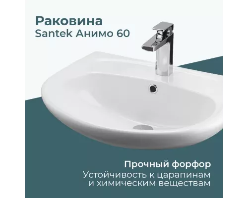 Раковина подвесная Santek Анимо 60