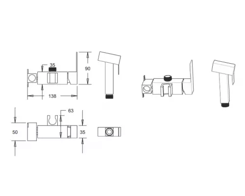 Смеситель для биде Venta VC202VS