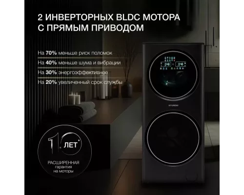 Стиральная машина Hyundai Proxima WMD9424 темно-серебристый