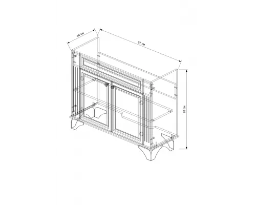 Тумба EvaGold Bellucci 100