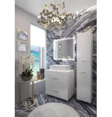 Тумба EvaGold Francesca 80 белый глянец