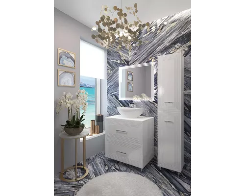 Тумба EvaGold Francesca 80 белый глянец