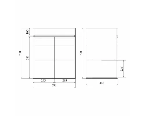 Тумба Mirsant Next 60