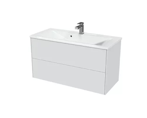 Тумба Sole Ultra 100 подвесная белая мат.