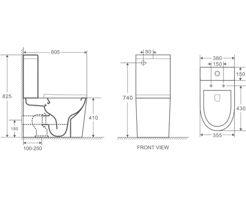 Унитаз напольный Grossman GR-4450MS