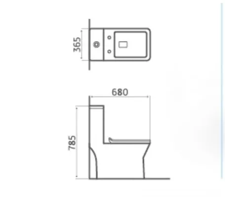 Унитаз напольный Redo R08