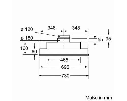 Встраивамая вытяжка Bosch DHL755BL