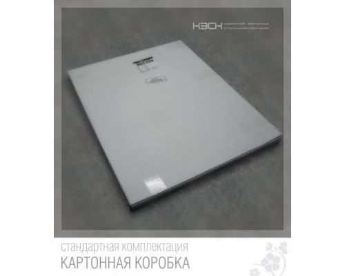 Зеркало КЭСК 46240а 48*48 см с бронзовыми вставками  + полка 40 см тонированное стекло