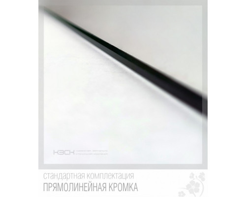 Зеркало КЭСК 46240а 48*48 см с бронзовыми вставками  + полка 40 см тонированное стекло