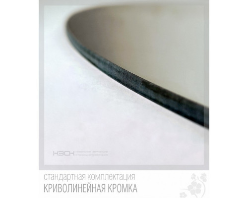 Зеркало КЭСК 46240а 48*48 см с бронзовыми вставками  + полка 40 см тонированное стекло