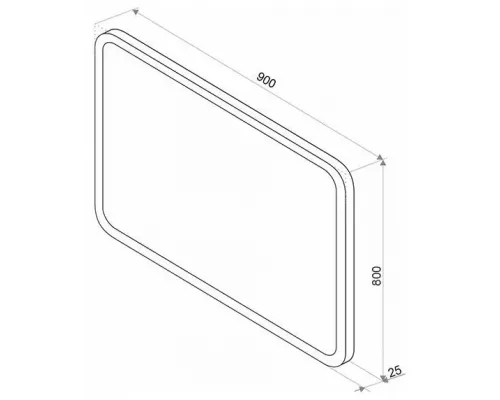 Зеркало Mirsant Cloud 900*800