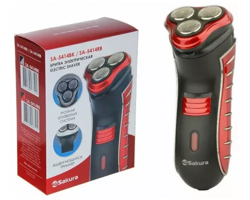 Бритва Sakura SA-5414RB красно-черный