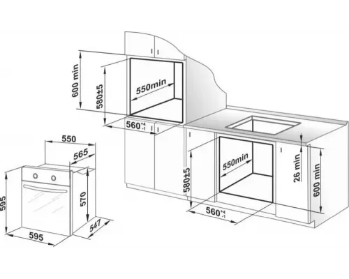 Духовой шкаф Weissgauff EOV 186 LB