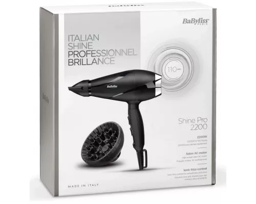 Фен Babyliss 6713DE  черный/серебристый