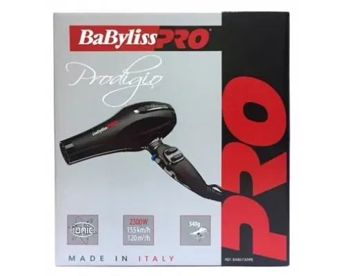 Фен Babyliss Pro PRODIGIO IONIC черный