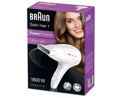 Фен Braun BRHD180E белый