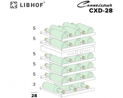 Винный шкаф Libhof CXD-28 Black Винный шкаф Libhof CXD-28 Black