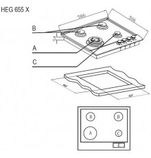 Варочная поверхность EVELUX HEG 655 X