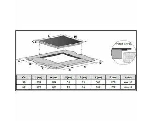 Варочная поверхность KORTING HK 60003 BW Варочная поверхность KORTING HK 60003 BW