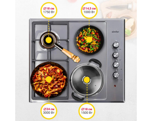 Варочная поверхность Simfer H60Q22M516 Варочная поверхность Simfer H60Q22M516