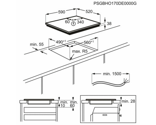 Варочная поверхность ELECTROLUX EHF6240IOK