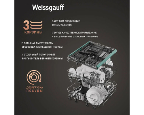 Посудомоечная машина Weissgauff DW 6015 Посудомоечная машина Weissgauff DW 6015