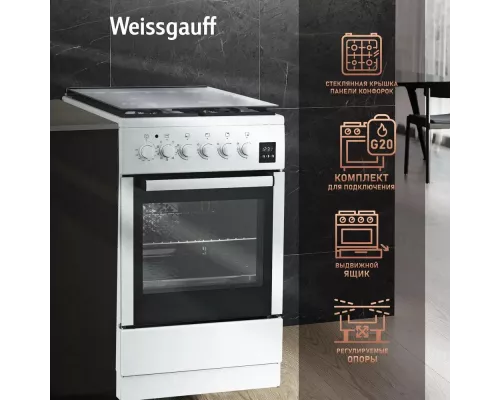 Кухонная плита Weissgauff WCS K2K59 WGE
