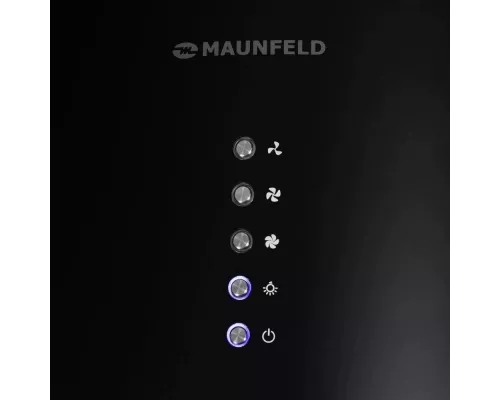 Кухонная вытяжка Maunfeld Lee Light Isla 35 черный (в 1-й коробке)