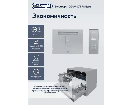 Посудомоечная машина DeLonghi DDW07T Fridere